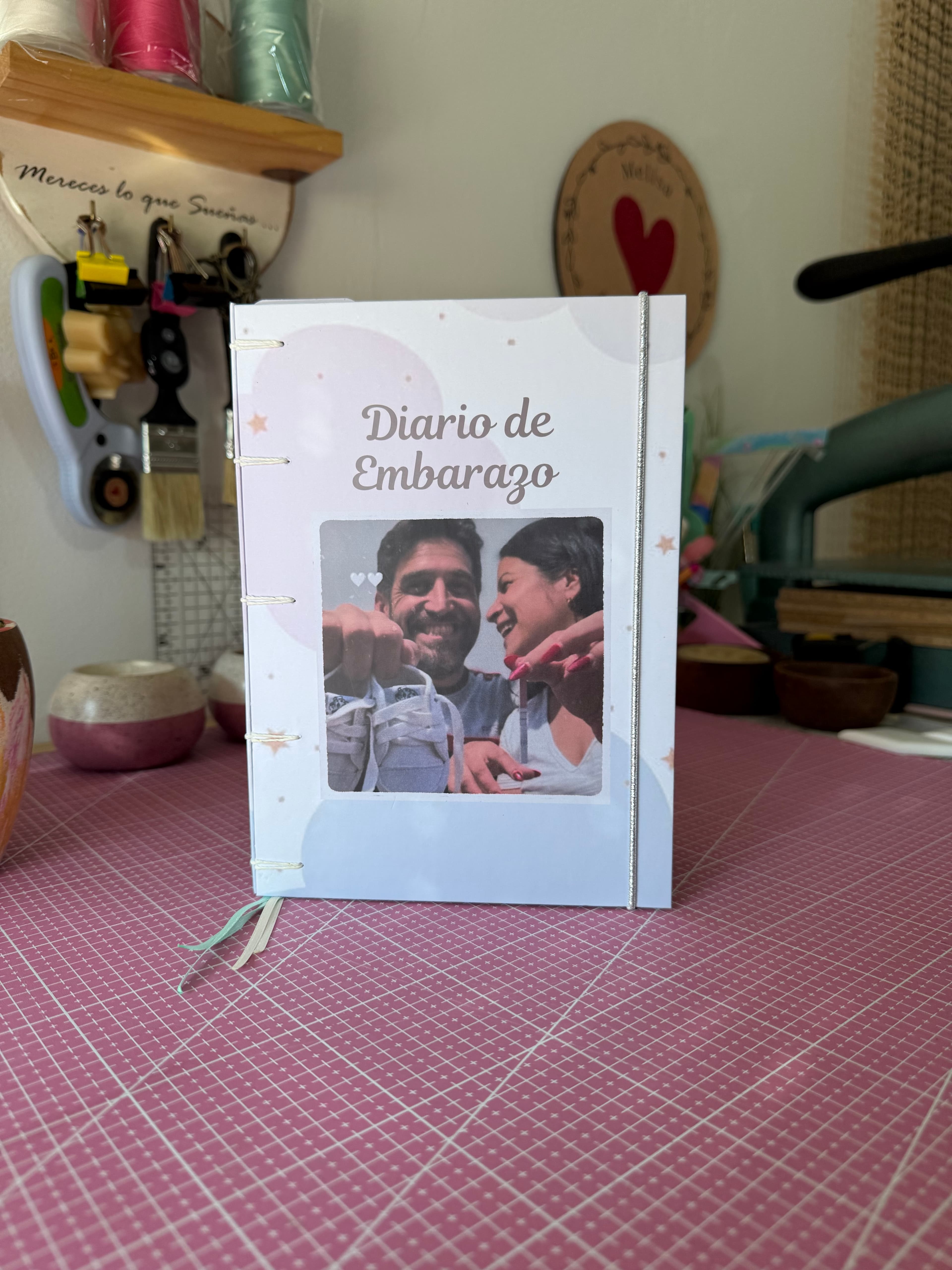 Diario de embarazo costura Belga A5